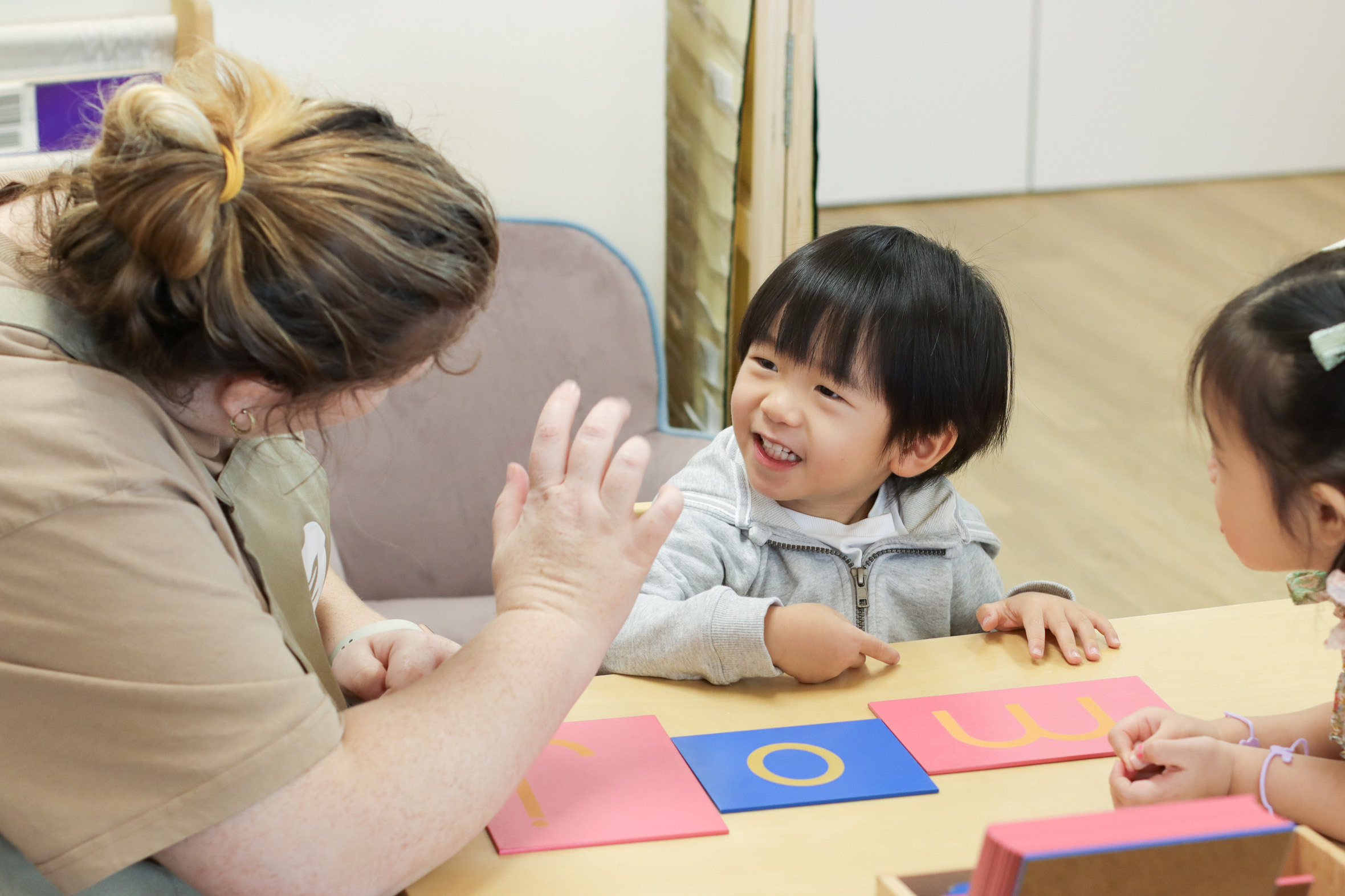 CLB child interacting with guide